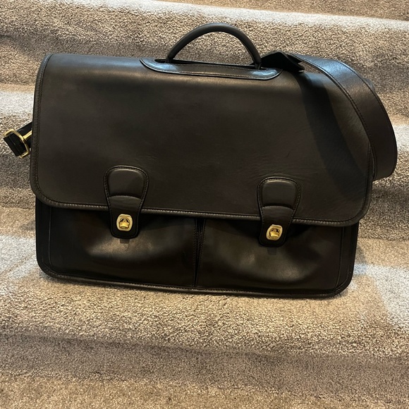 Vintage Coach black laptop briefcase - Picture 1 of 16